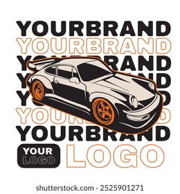 Car Vector Illustration For Conceptual Design. Suitable for posters, stickers, t-shirt prints, and banners.	
