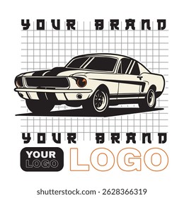 Car Vector Illustration For Conceptual Design. Suitable for posters, stickers, t-shirt prints, and banners.	