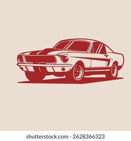 Car Vector Illustration For Conceptual Design. Suitable for posters, stickers, t-shirt prints, and banners.	