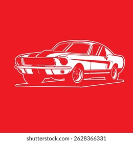 Car Vector Illustration For Conceptual Design. Suitable for posters, stickers, t-shirt prints, and banners.	