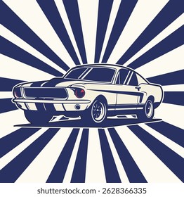 Car Vector Illustration For Conceptual Design. Suitable for posters, stickers, t-shirt prints, and banners.	