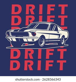 Car Vector Illustration For Conceptual Design. Suitable for posters, stickers, t-shirt prints, and banners.	
