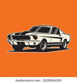 Car Vector Illustration For Conceptual Design. Suitable for posters, stickers, t-shirt prints, and banners.	