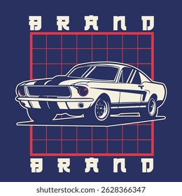 Car Vector Illustration For Conceptual Design. Suitable for posters, stickers, t-shirt prints, and banners.	