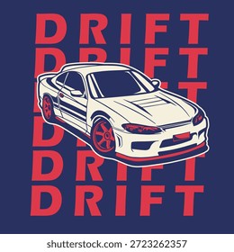 Car Vector Illustration For Conceptual Design. Suitable for posters, stickers, t-shirt prints, and banners.	
