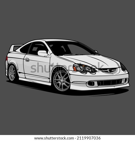 car vector illustration for conceptual design