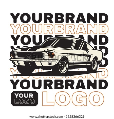 Car Vector Illustration For Conceptual Design. Suitable for posters, stickers, t-shirt prints, and banners.	