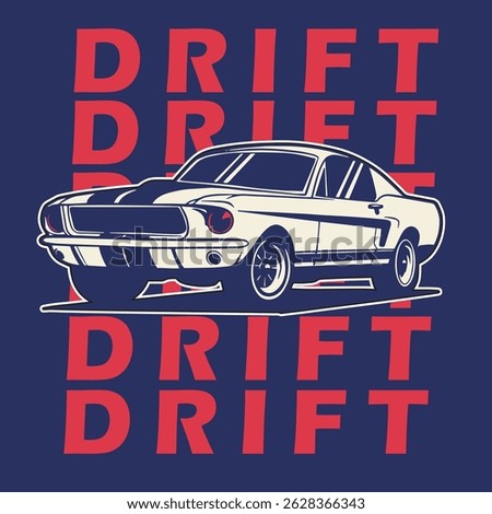 Car Vector Illustration For Conceptual Design. Suitable for posters, stickers, t-shirt prints, and banners.	