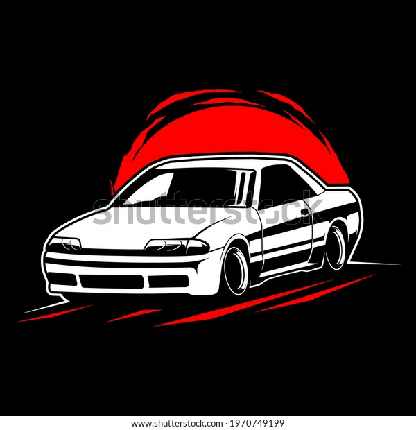 Car\
vector illustration, cool simple vector car for\
print