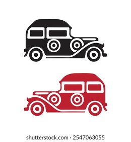 Ilustración vectorial de coches, Vector de vehículos de automóvil plano