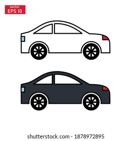 
car vector illustration. with a flat design style. car vector icon