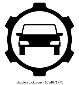 Car. Vector illustration. Icon.