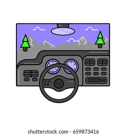 car vector illustration icon.