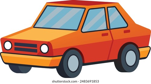 Icono de Ilustración vectorial de coche de alta calidad