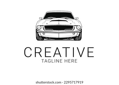 car vector illustration Minimal Vector Logo Design