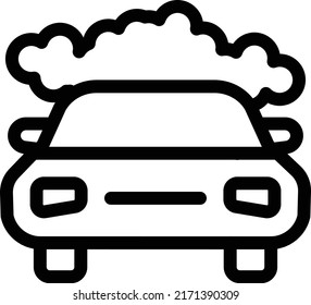 car  Vector illustration on a transparent background. Premium quality symmbols. Thin line vector icons for concept and graphic design. 
