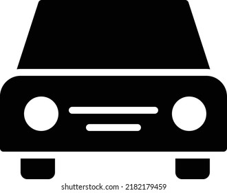 Ilustración del vector del coche sobre un fondo transparente.Símbolos de calidad premium.Icono vector glifos para el diseño de conceptos y gráficos.