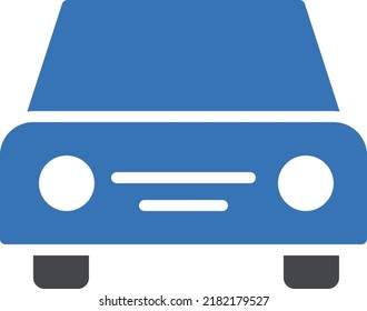 Ilustración del vector del coche sobre un fondo transparente.Símbolos de calidad premium.Icono vector glifos para el diseño de conceptos y gráficos.