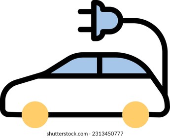 car  Vector illustration on a transparent background. Premium quality symmbols. Line Color vector icons for concept and graphic design.