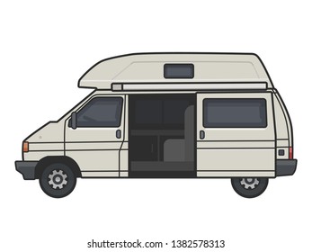 car vector illustration outline isolated