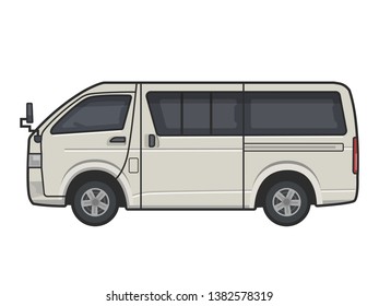 car vector illustration outline isolated