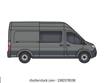 car vector illustration outline isolated