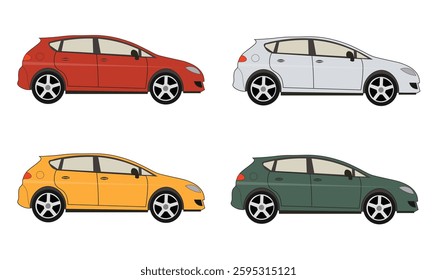 Car vector illustration set design for use.