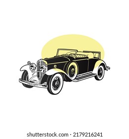 Car vector illustration with white background