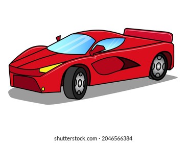 Car Vector Illustrationisolated On White Backgroundtop Stock Vector ...