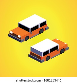 Car vector,
Isometric,
Flat style