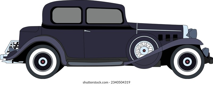 Car vector, line art and illustration