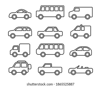 Car Vector Line Icon Set Stock Vector (Royalty Free) 1865525887 ...