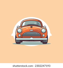 car vector logo. cartoon style