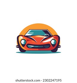 car vector logo. cartoon style
