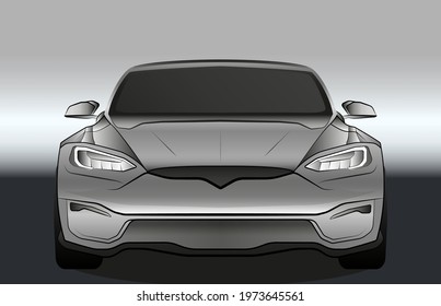 Car vector mock-up. Isolated template design