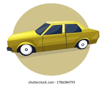 
car vector on with background