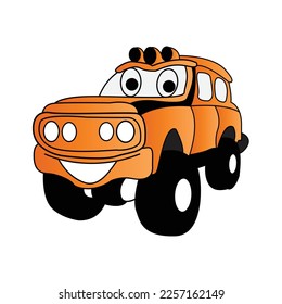 Auto-Vektorgrafik-Design für Kinder