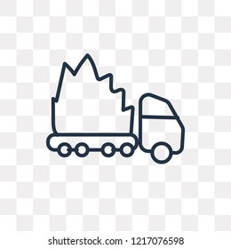 Car vector outline icon isolated on transparent background, high quality linear Car transparency concept can be used web and mobile