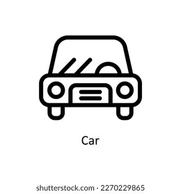 Car  Vector  Outline Icons. Simple stock illustration stock