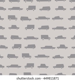 Car vector pattern. Seamless background with cars