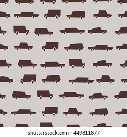  Car vector pattern. Seamless background with cars