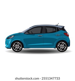Car vector, Car side view vector illustration 