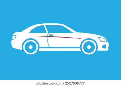 Diseño de Ilustración vectorial de silueta de Vector de coche