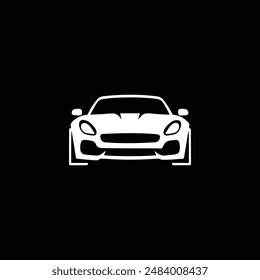 car vector silhouette logo design