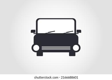 silueta vectorial de coche, vector de coche antiguo