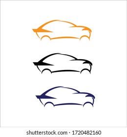 car vector - sports car logo design template 