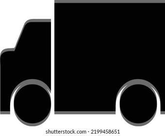 Car vector template. Cargo minivan isolated on white background. All elements in groups on separate layers. The ability to easily change the color.