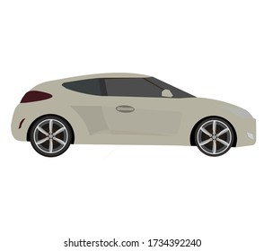 Car vector template isolated on white background.