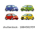 Car vector template on white background. Flat style