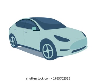 Car vector template on white background
